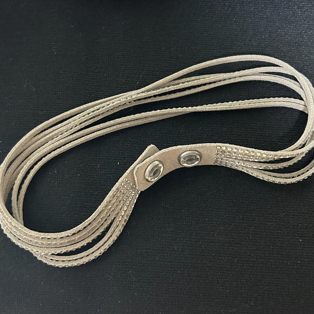 Faux Leather Bracelet Gray 40cm Unused or Used Not specified