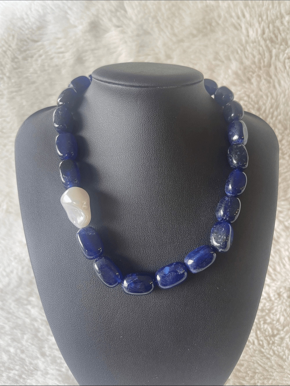 Navy Beaded Necklace – MM-01622