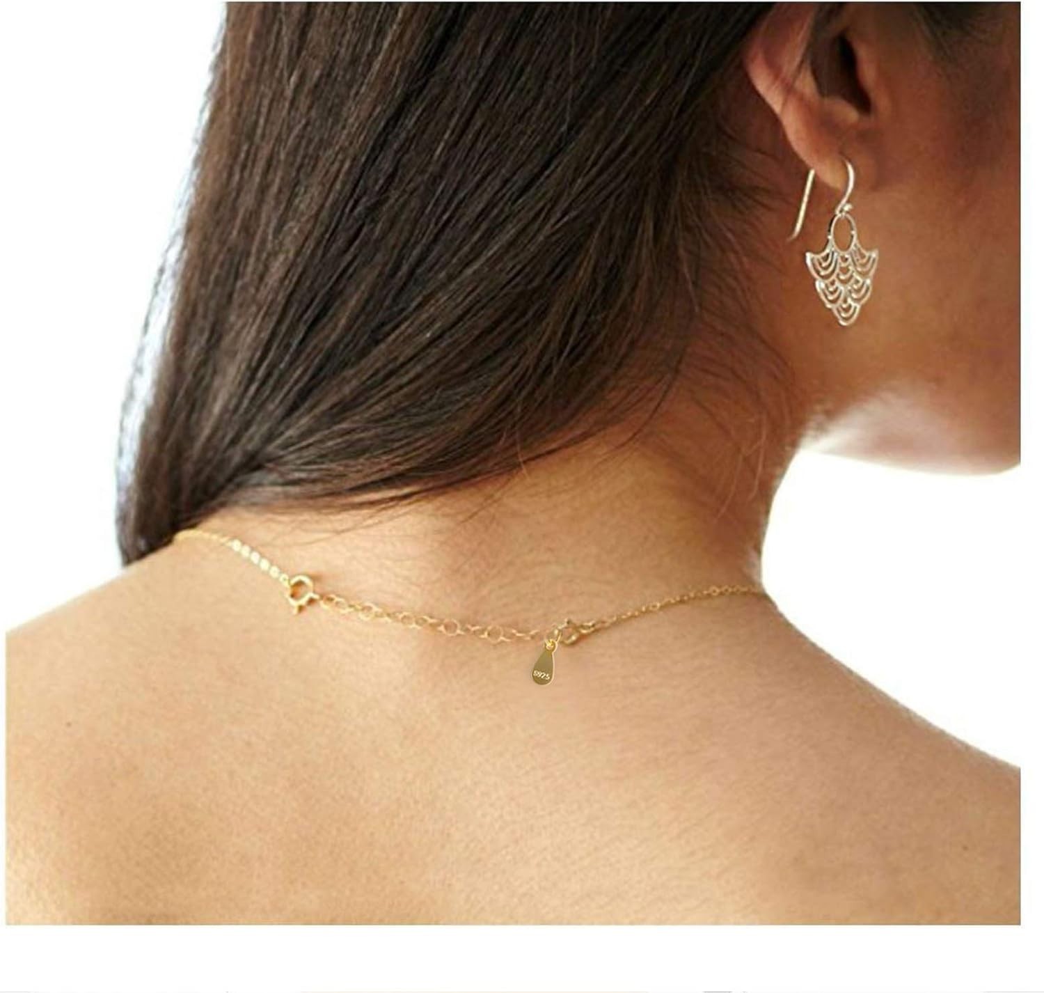 Hypoallergenic Jewelry Extender Chains – 3pcs Gold Plated Sterling Silver