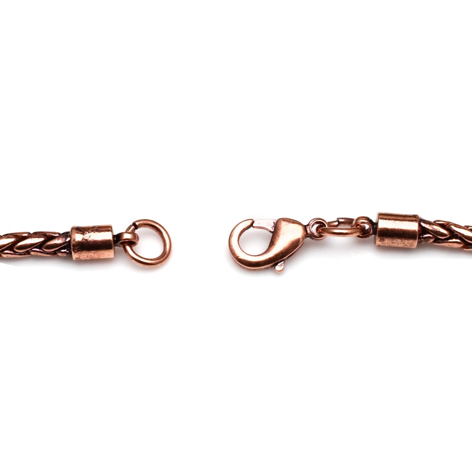 100% Pure Oxidize Copper Wheat Viking jewelry Copper Chain Necklace RJ-01