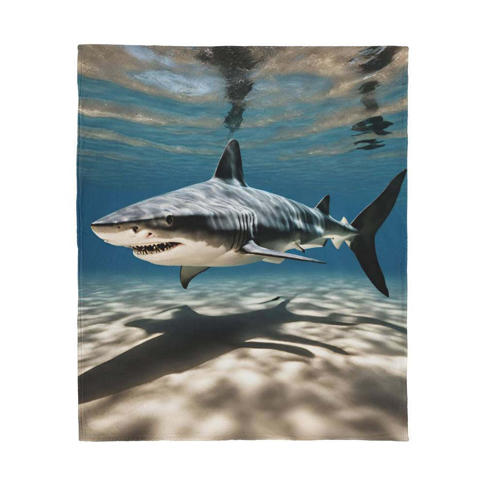 Shark Jersey Fleece Blanket