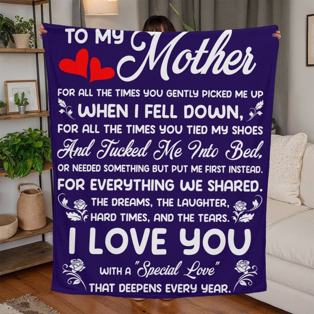 Mom Jersey Fleece Blanket 50″ x 60″