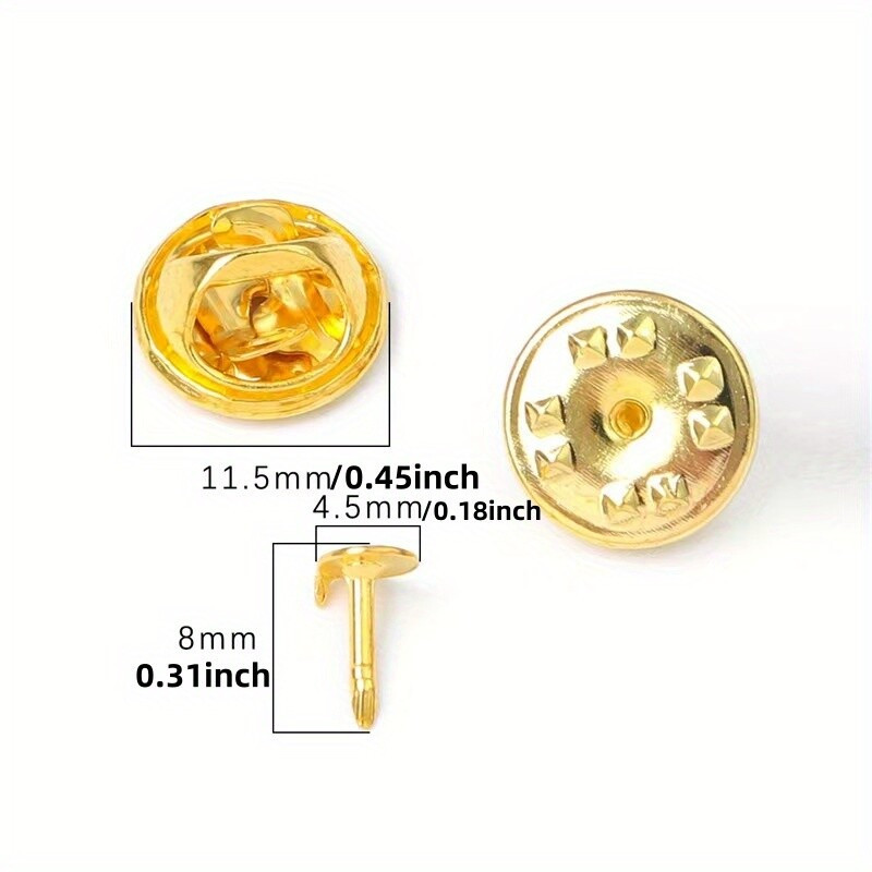 50Pcs Butterfly Buckles Brooch DIY Accessories Button DIY Jewelry Making