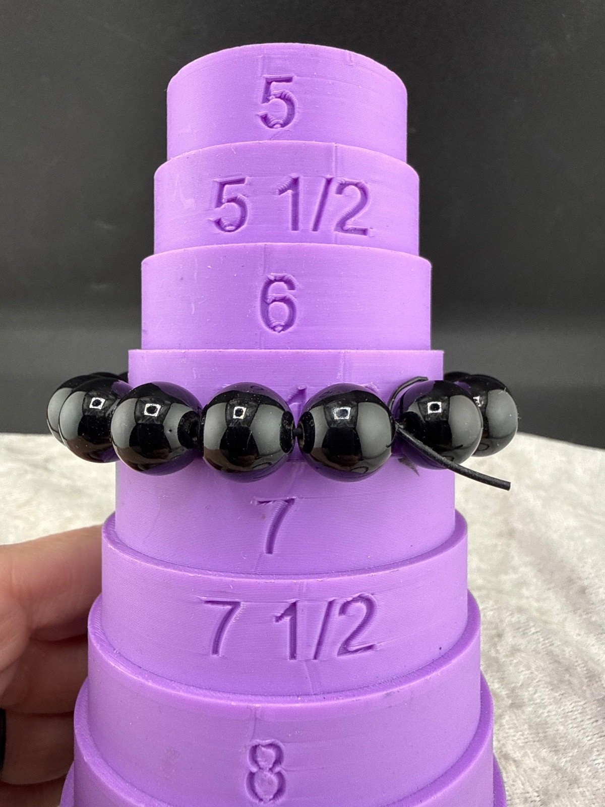 Polished Stone Bracelet Lot 7” 6” 7” 6.5” 8.5”