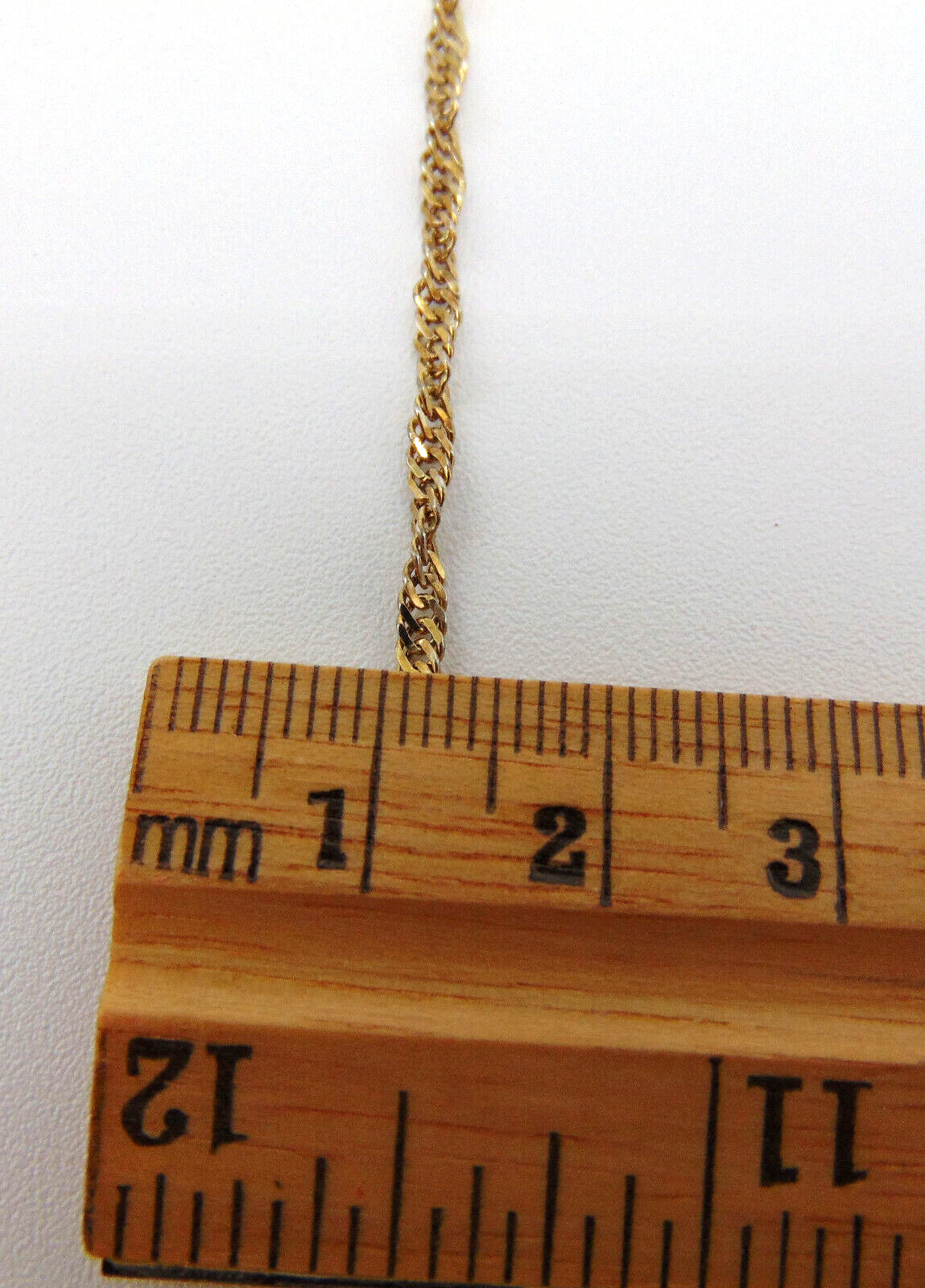 Vintage Italy ITAOR 925 7″ Dainty SS/Gold Twist Chain Link Bracelet Signed EC