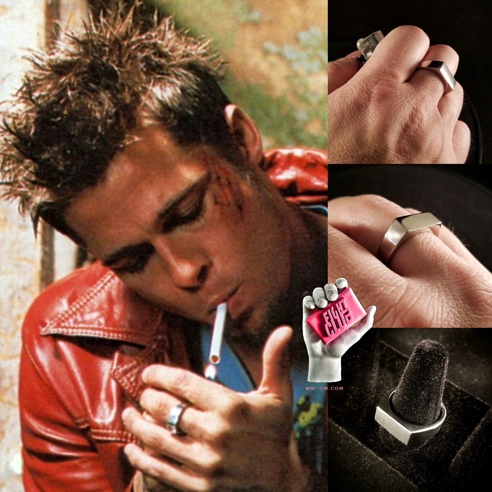 Fight Club – Tyler Durden’s Steel Signet Ring Costume Cosplay Limited Run WWTDW