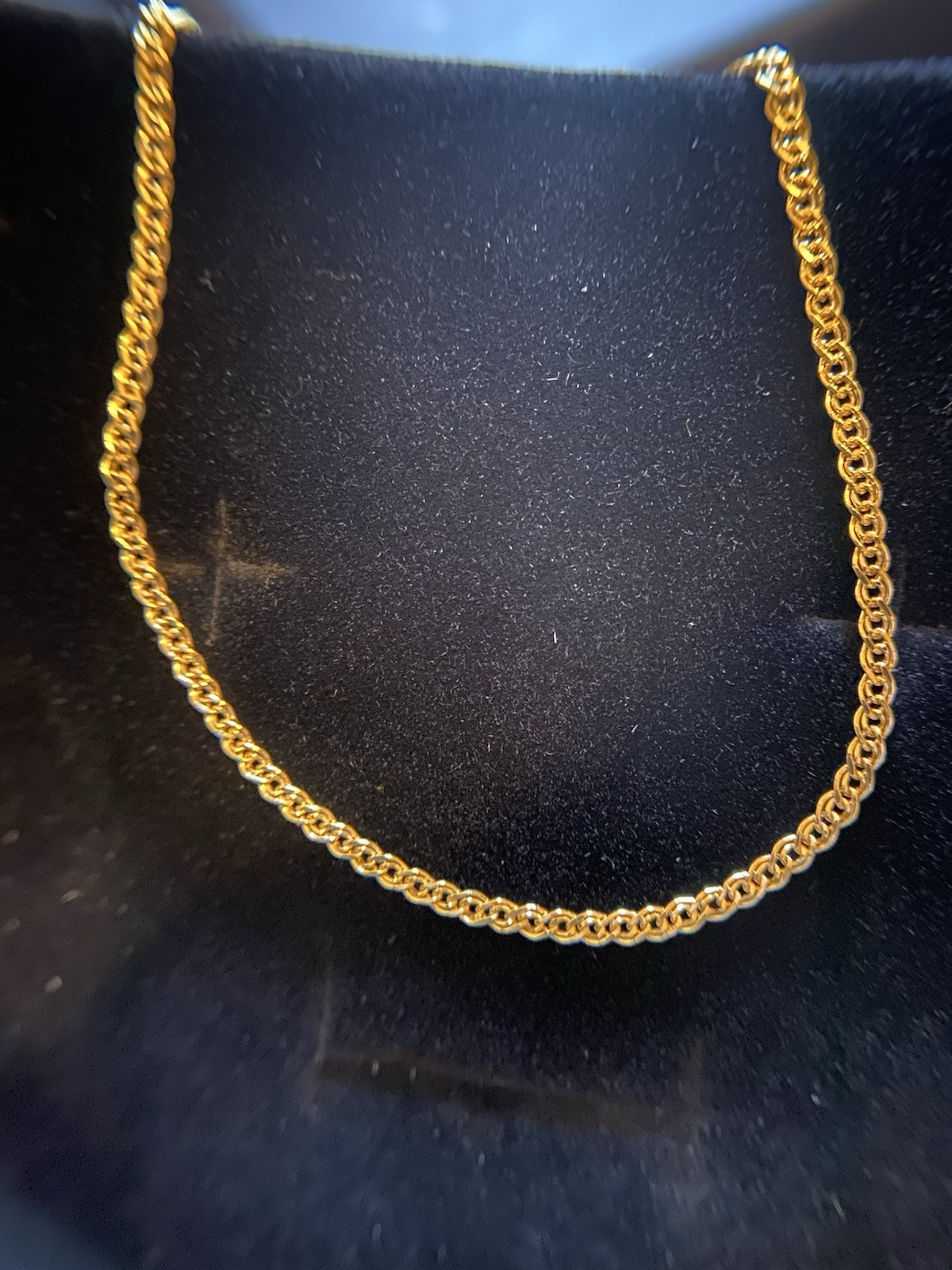 10K Gold Solid Double Curb Link 6 inch Bracelet 1.8mm