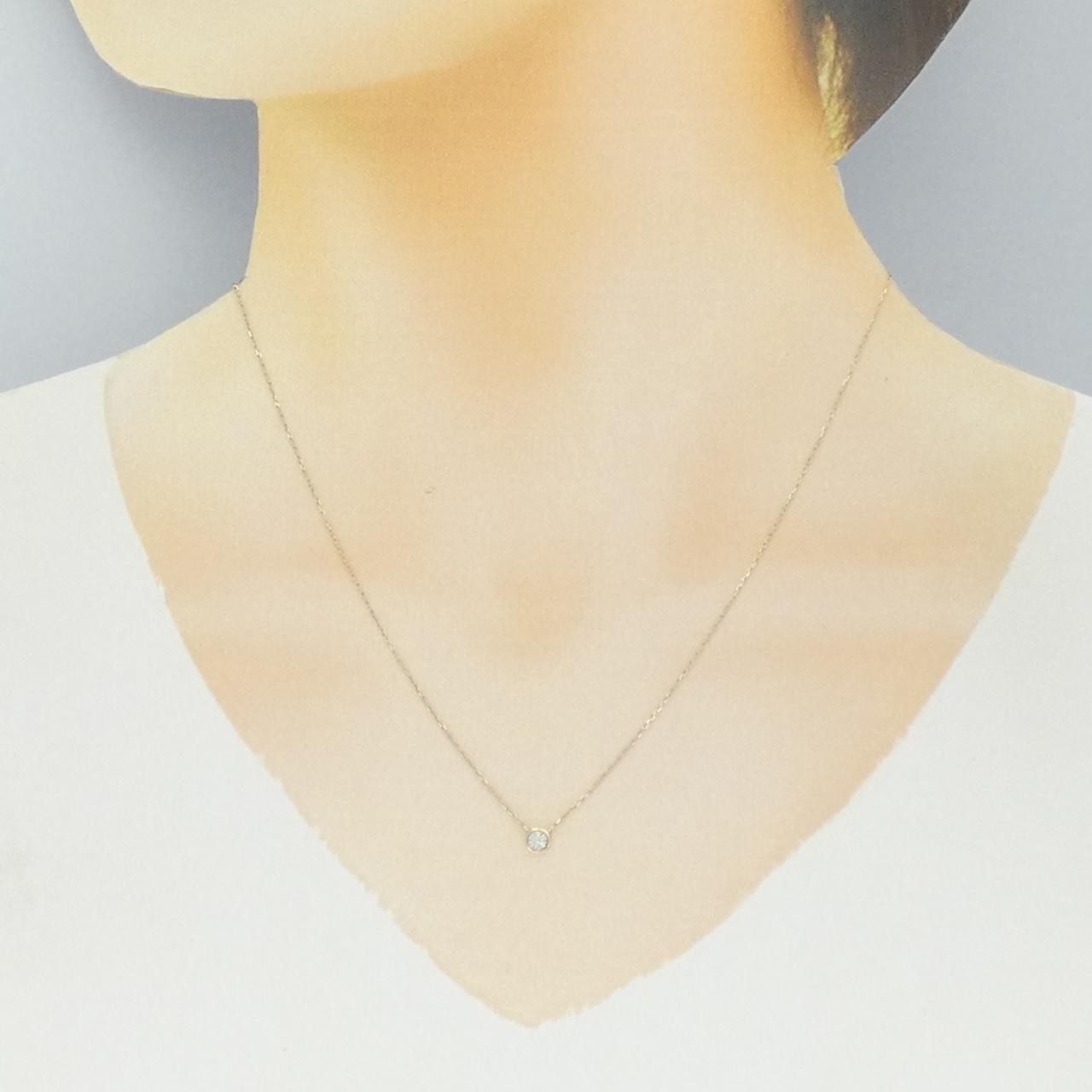 Authentic Ete Diamond Necklace 0.02CT #230-000-414-0312