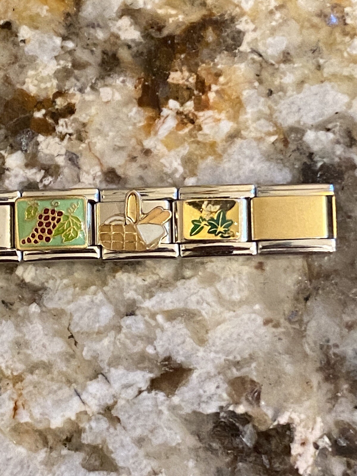 20 Charm Wine Lovers Bracelet Italian Charm New
