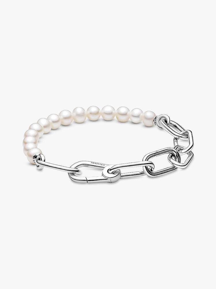 AUTHENTIC PANDORA ME Links Freshwater Cultured Pearl Bracelet 599694C01 6.9″