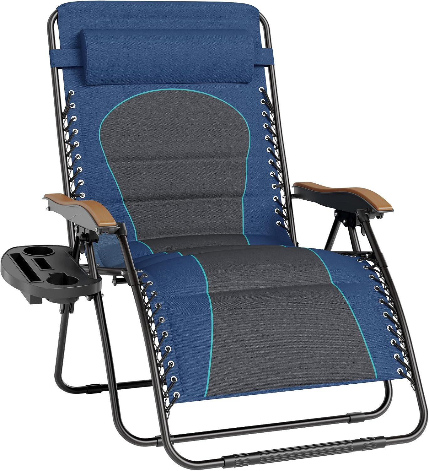 Oversized XXL Zero Gravity Lounge Chair Padded Reclining Lawn Chair Outdoor Grav