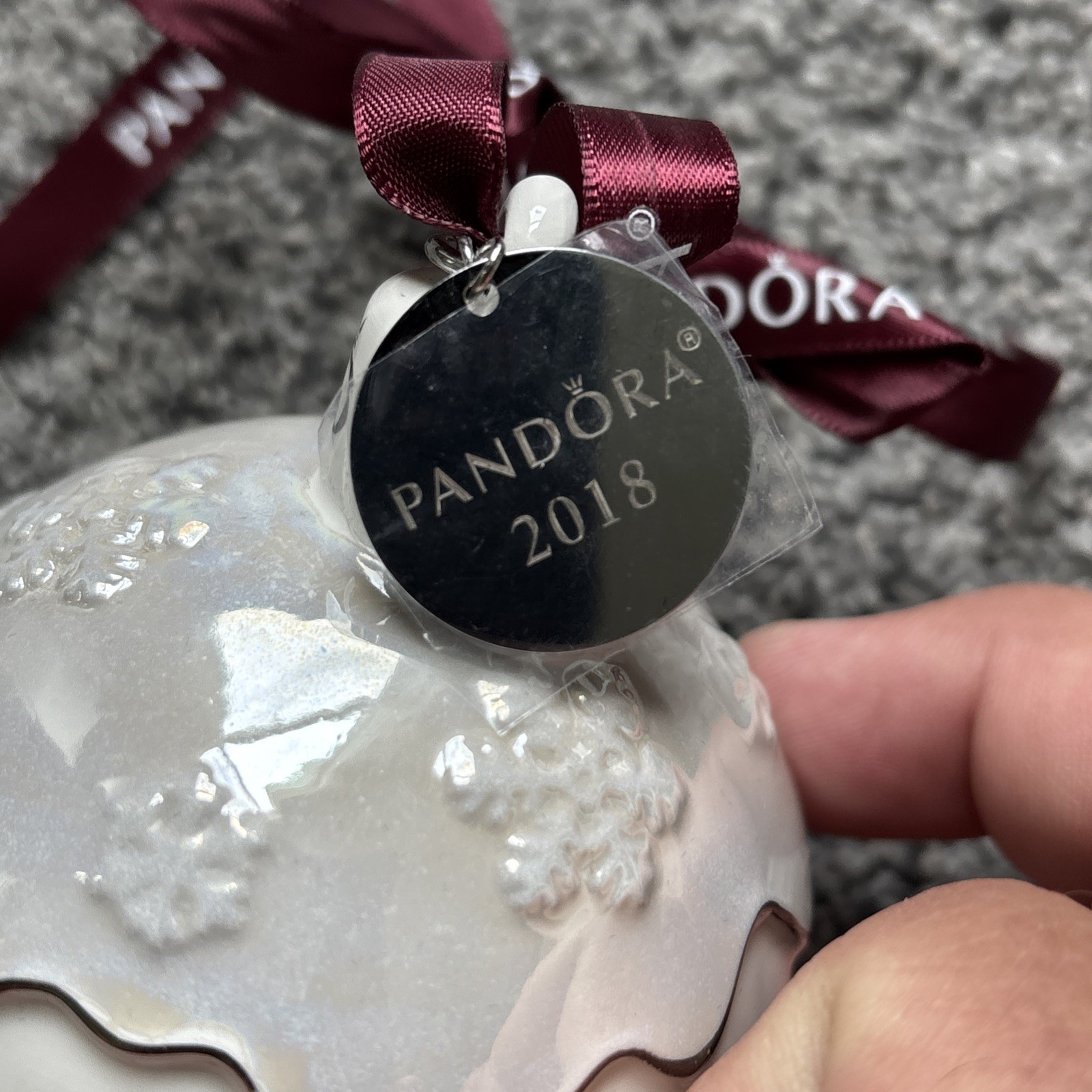 PANDORA Limited Edition 2018 Christmas Tree Porcelain Ornament