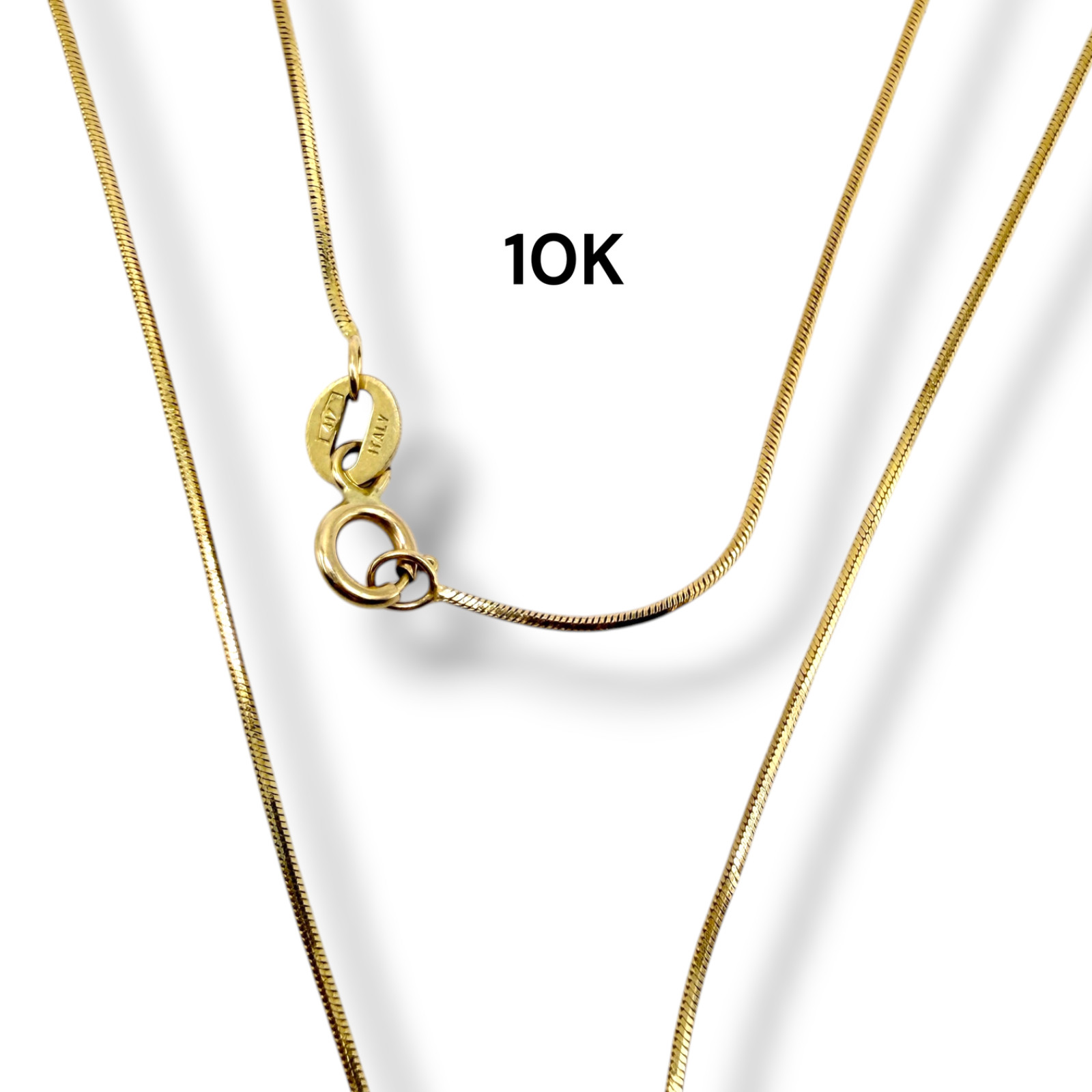 Solid 10k Yellow Gold Cubic Zirconia CZ Cluster Heart Pendant Neckalce 18″ 4.5g