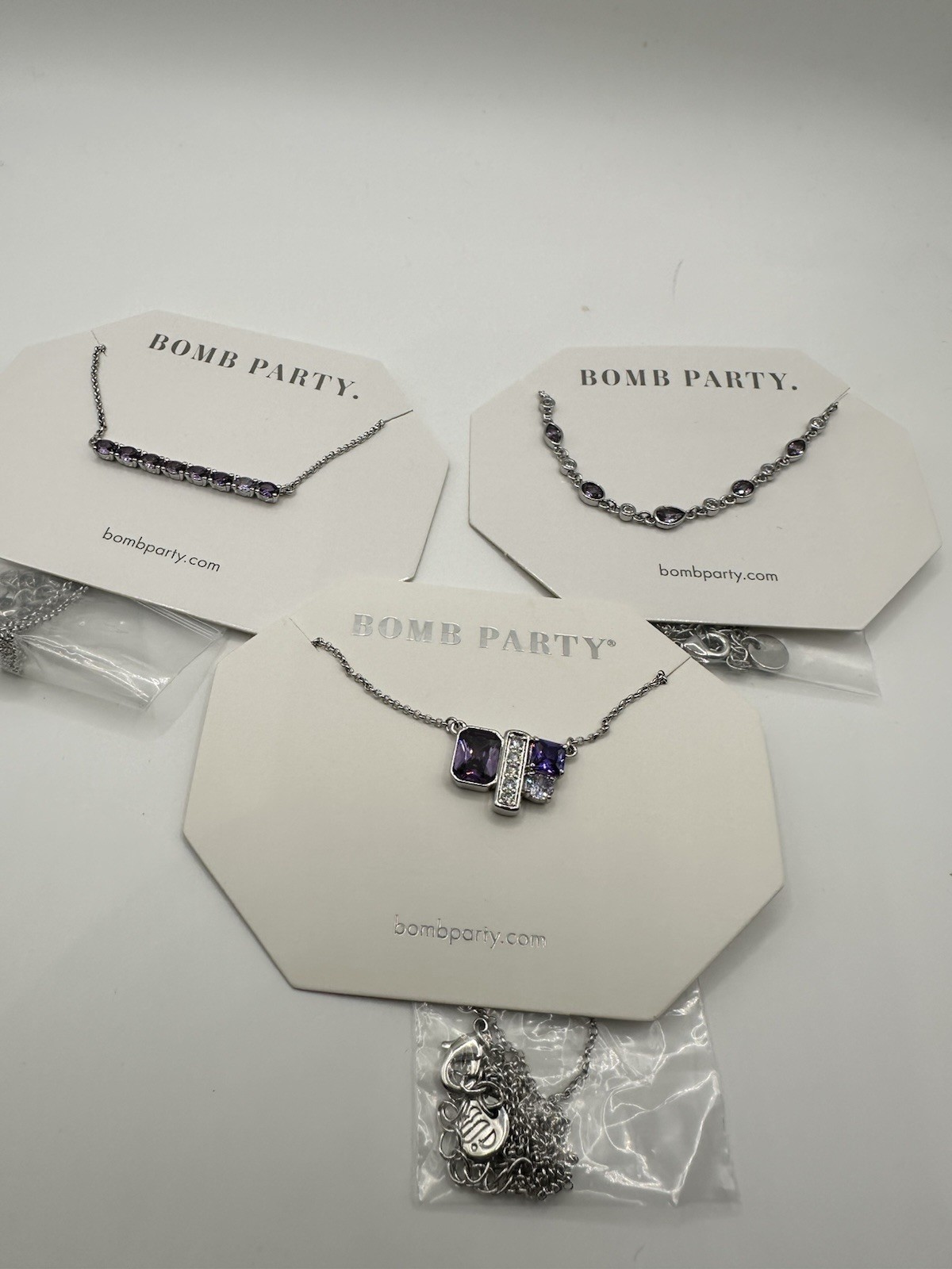 Bomb Party Set Of 3 Necklaces RBP5508, RBP5495 & RBP5513 NO BOX Lot9
