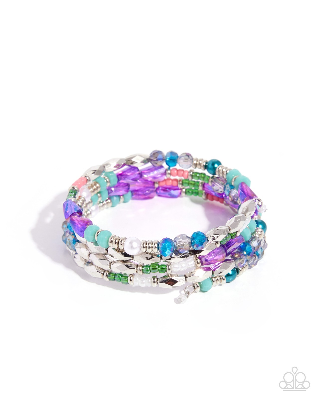Paparazzi Crowd Pleasing Chic – Blue – Alexandrite Pearls , Seed Beads , UV Bead