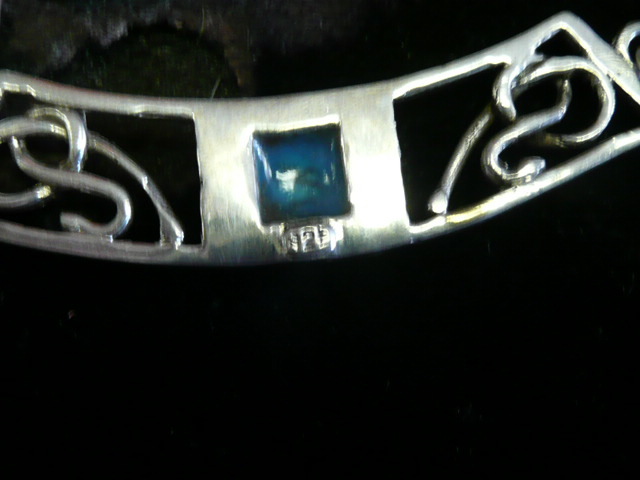 925 TURQUOISE NECKLACE 19 INCHES LONG WEIGHS 37.5 GRAMS