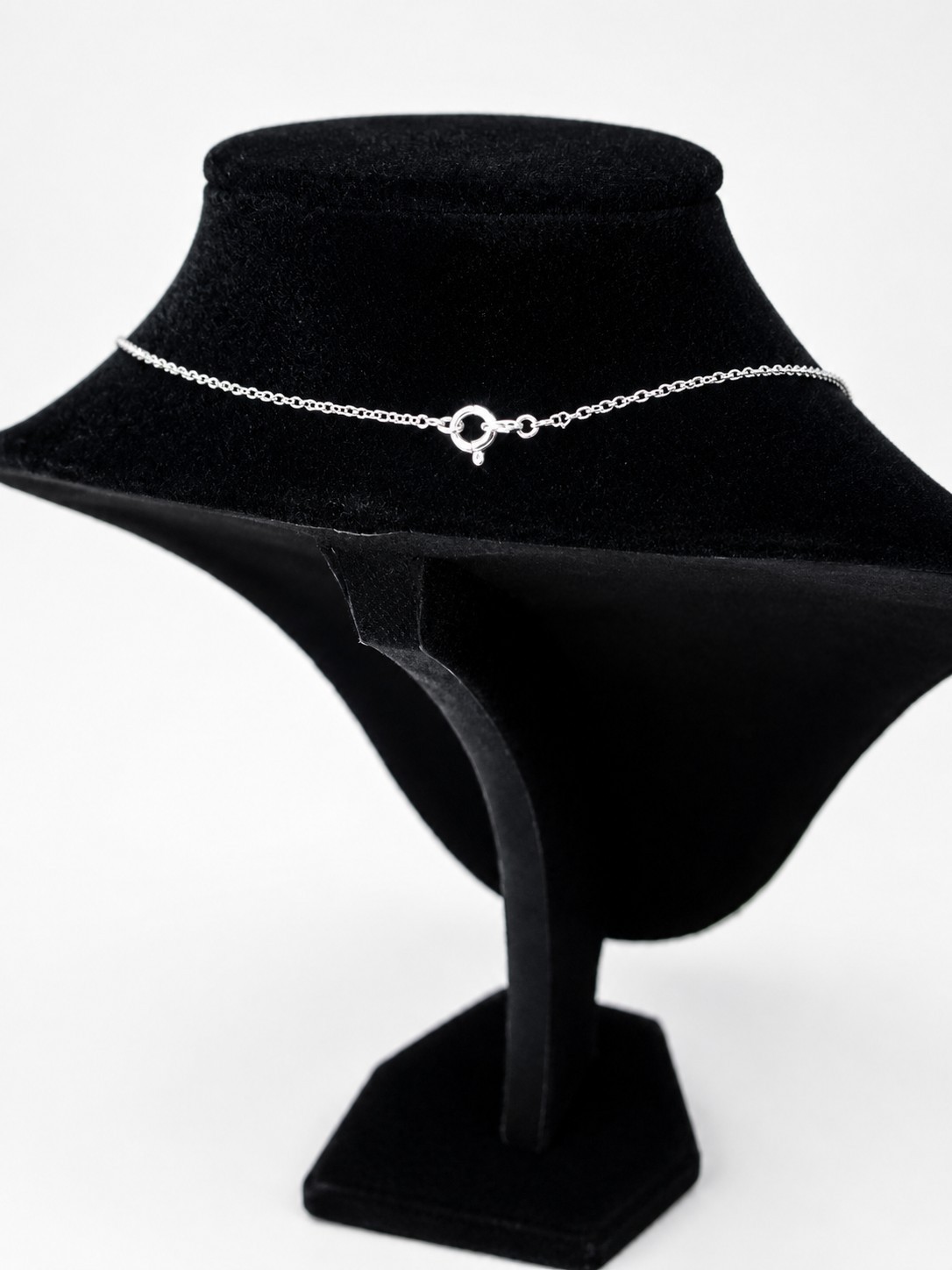 Silver Tone Tourmaline Pendant Necklace Clear Accent Stone Elegant Gift