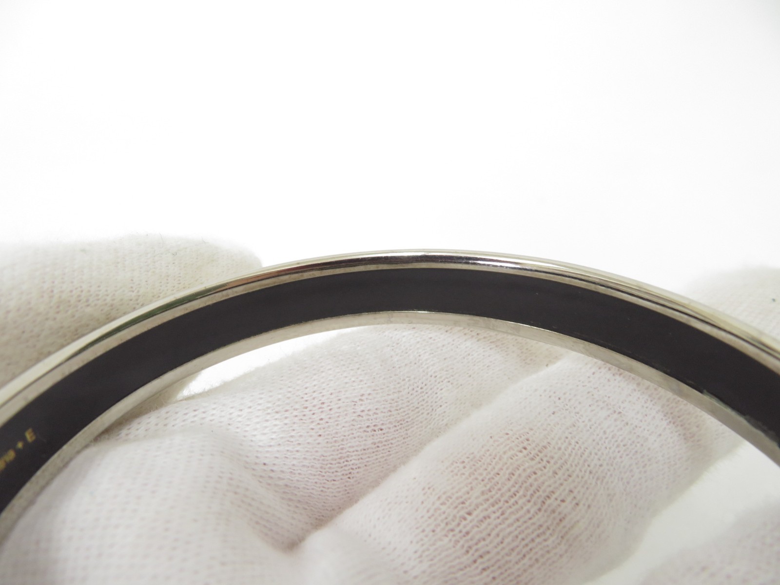 Authentic Hermes Emaille PM Bracelet Bangle A#48756