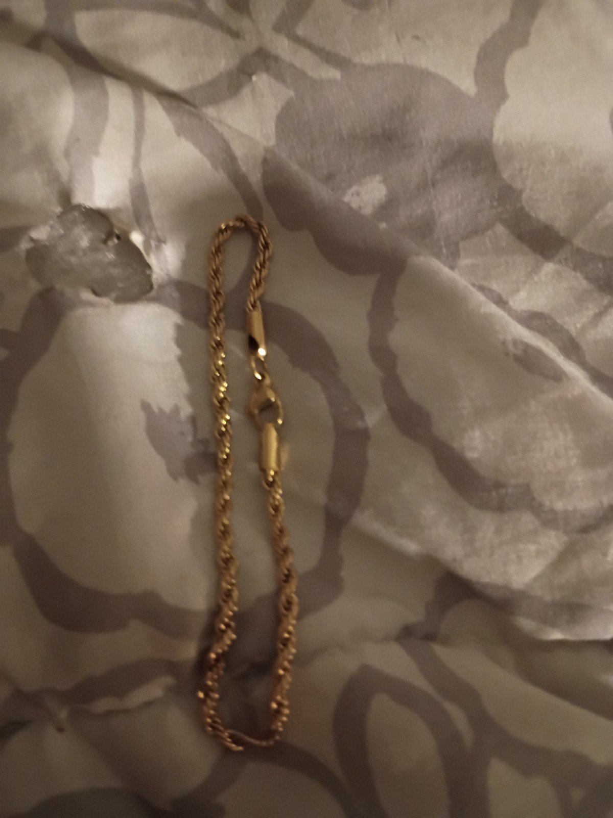 New 18k Yellow Gold Filled Twisted Rope Chain 10″ Ankle Bracelet Anklet 3 mm