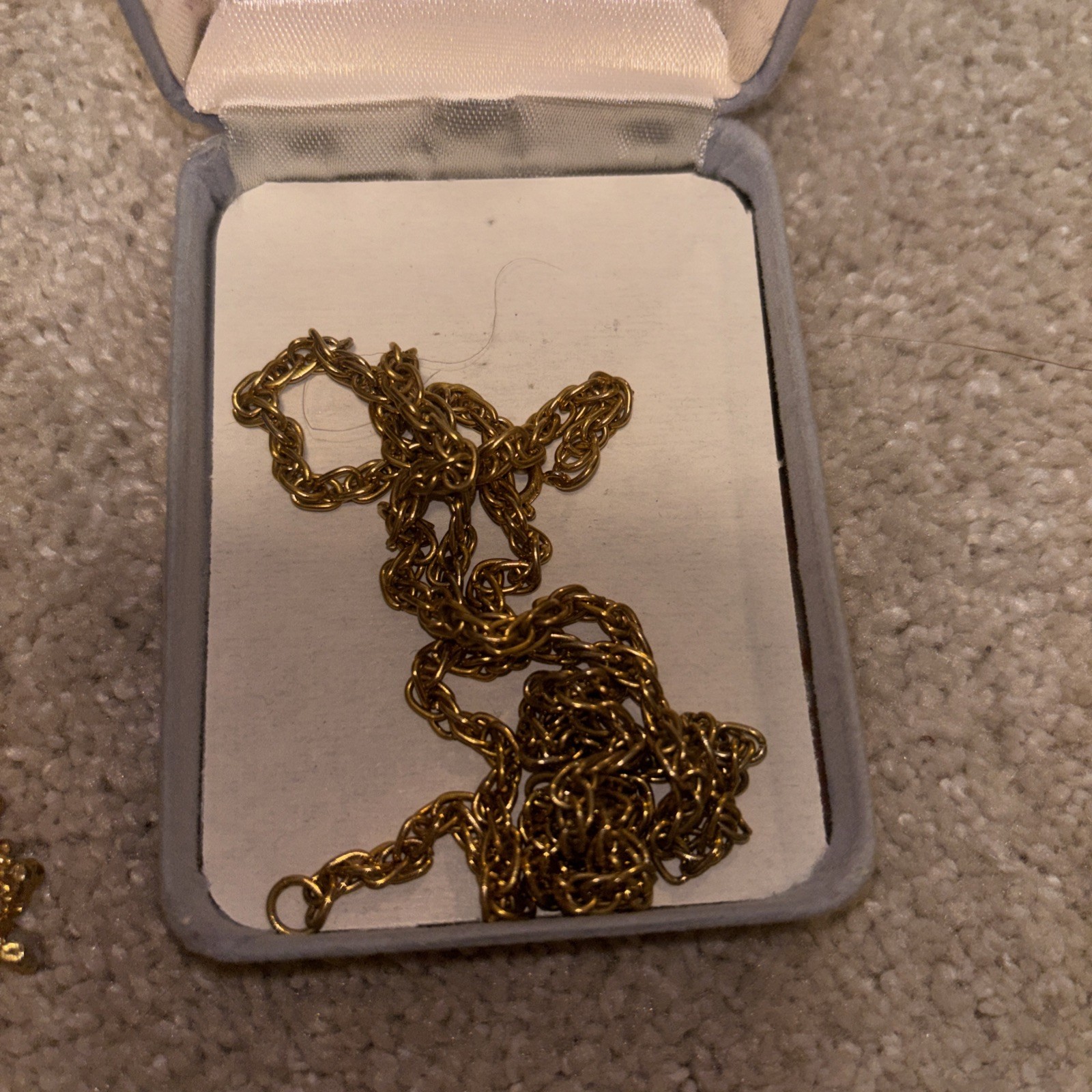 NAPIER Sea Fern Necklace Circa1971 Gold Tone Unblemished W Chain Vintage Item