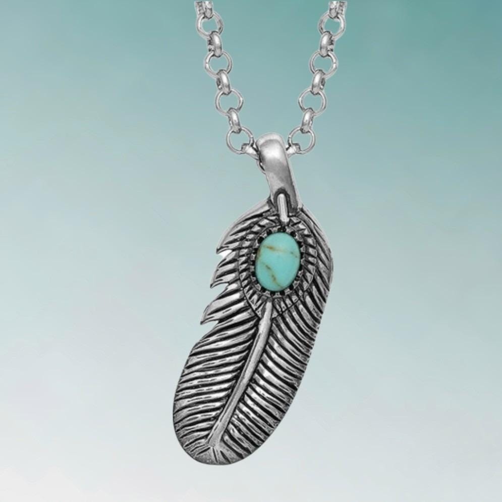 Montana Silversmiths From the Beginning Feather Necklace Retail – $55 ~ NEW
