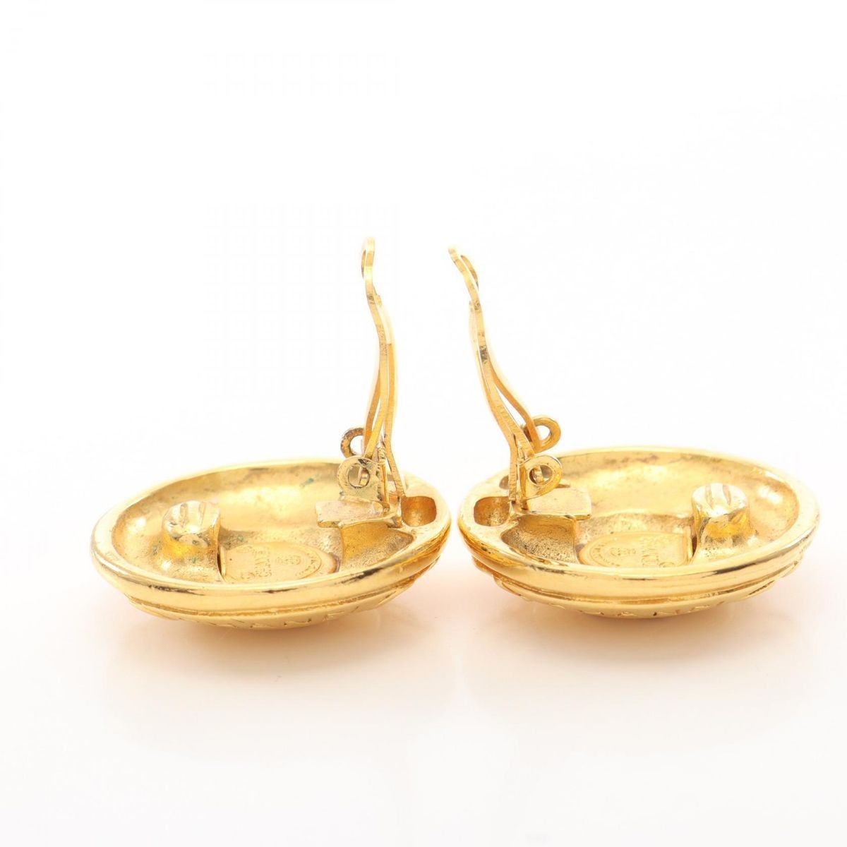 CHANEL Coco Mark Round Earrings Unspecified Color One Size Used