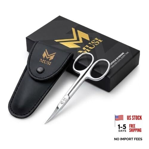 Cuticle Scissors Extra Fine Curved – 3.5” Stainless Steel Grooming Nail