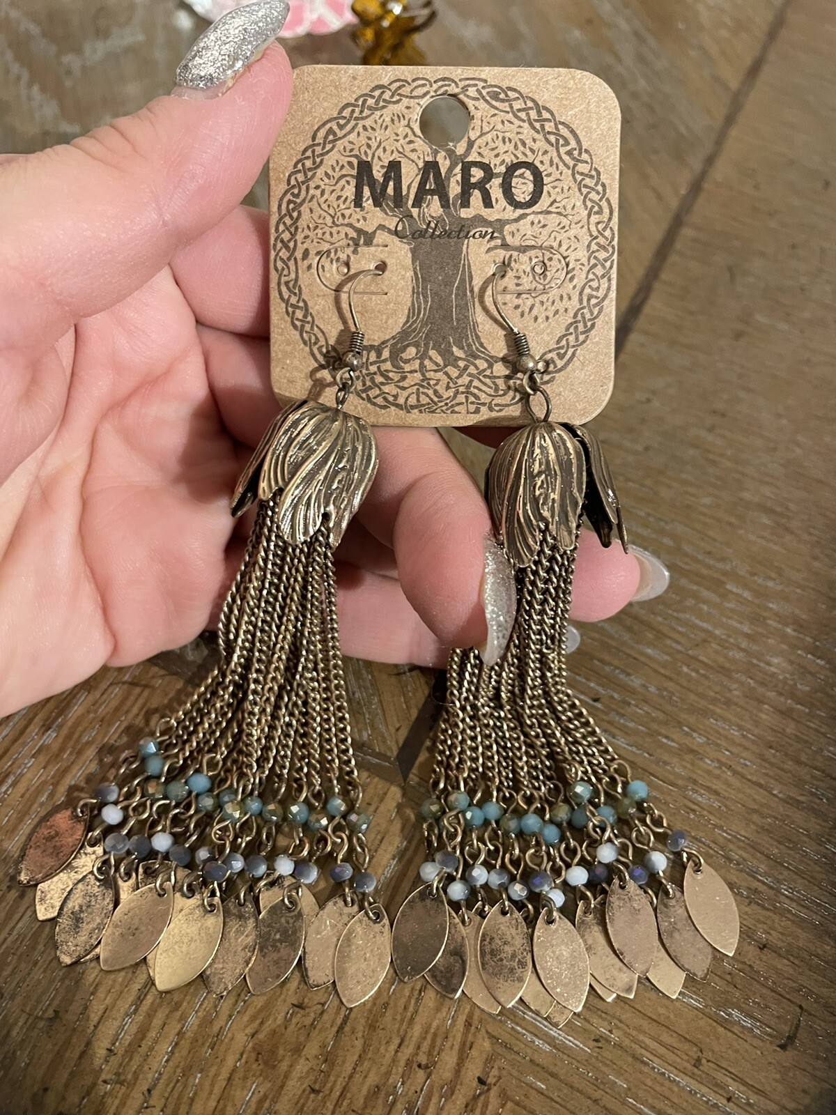 Long Dangle Drop Earrings