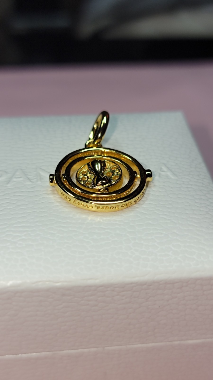 Authentic Pandora Spinning Time Turner Harry Potter Charm 369174C00 w/ Box B96