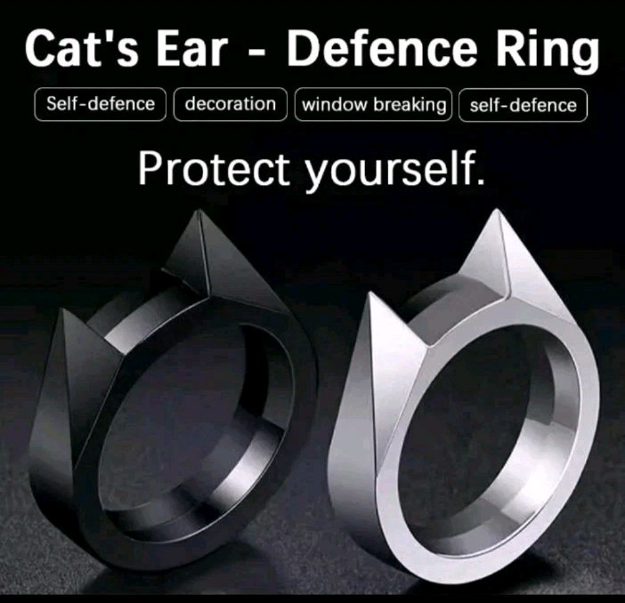 Cat Ring Stainless Steel Defensive Portable Personal Protection Tool Metal Rings