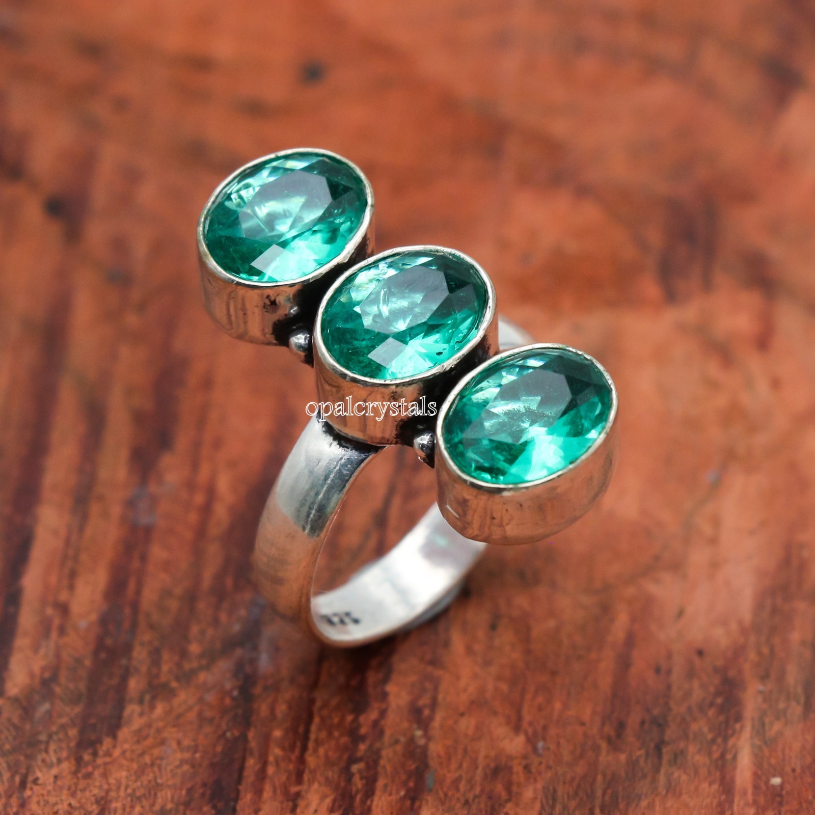 Paraiba Tourmaline Gemstone 925 Sterling Silver Ring Handmade Jewelry Ring Gift
