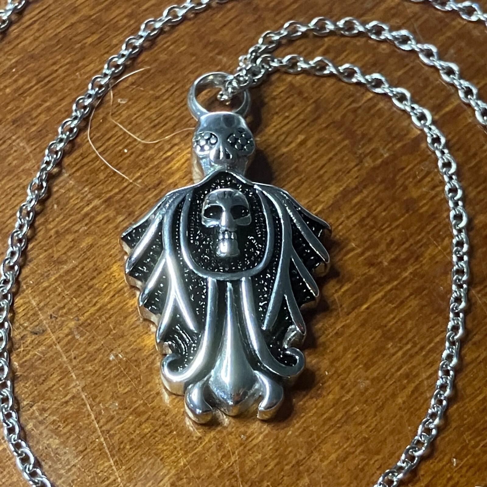 Gothic Necklace with Skulls – The Melancholy Killer – FREE SHIPPING