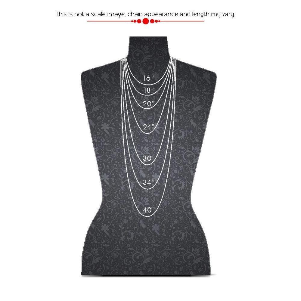 Sterling Silver Rhodium Finish Diamond Cut 1.2mm Tube Link Chain Necklace