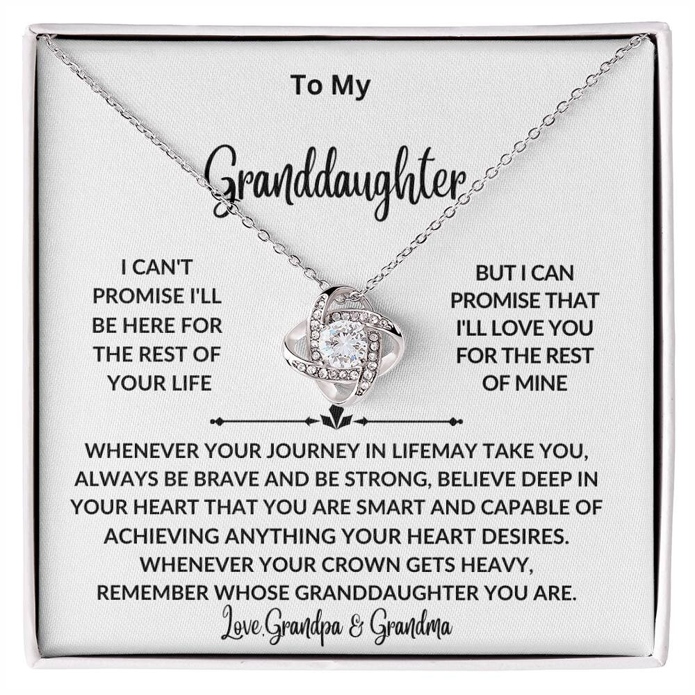 Granddaughter’s Sentimental Necklace Gift for graduation, birthday, wedding