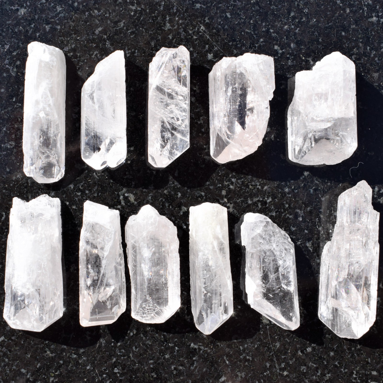 CHARGED Danburite / Petalite 2 Crystal Pendant + 20″ Stainless Steel Chain