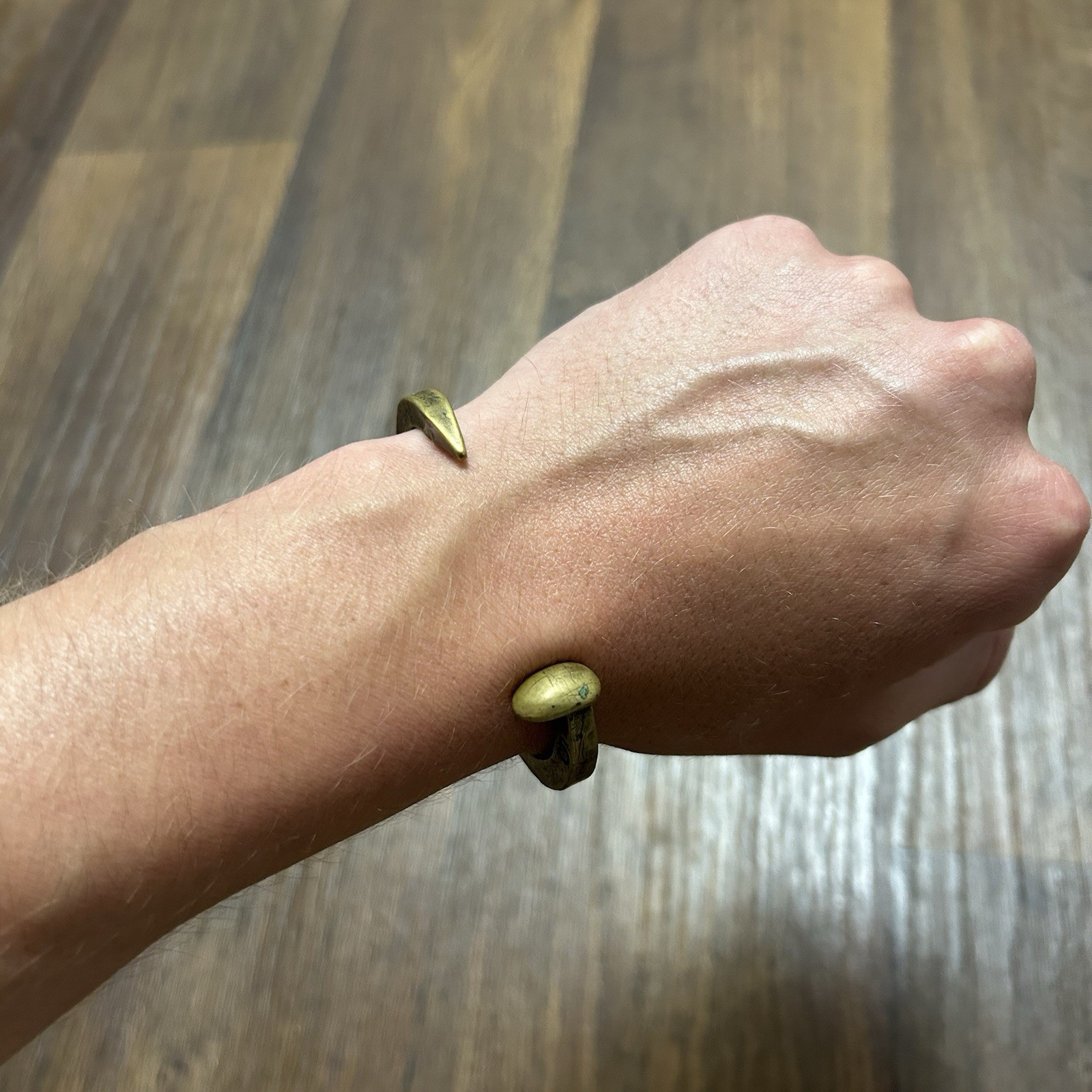 Le Beau Giles & Brother Limited Edition Open Cuff Railroad Spike Bracelet