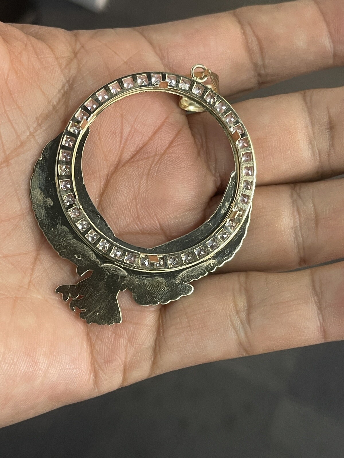 10k Yellow Gold 8.2 Grams Bezel Only For 50 Peso Mexican Centanario Coin No Coin