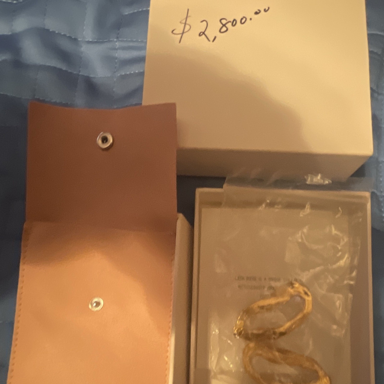 KRUA 18 k plated over sterling silver with stud has pouch to Carry earrings
