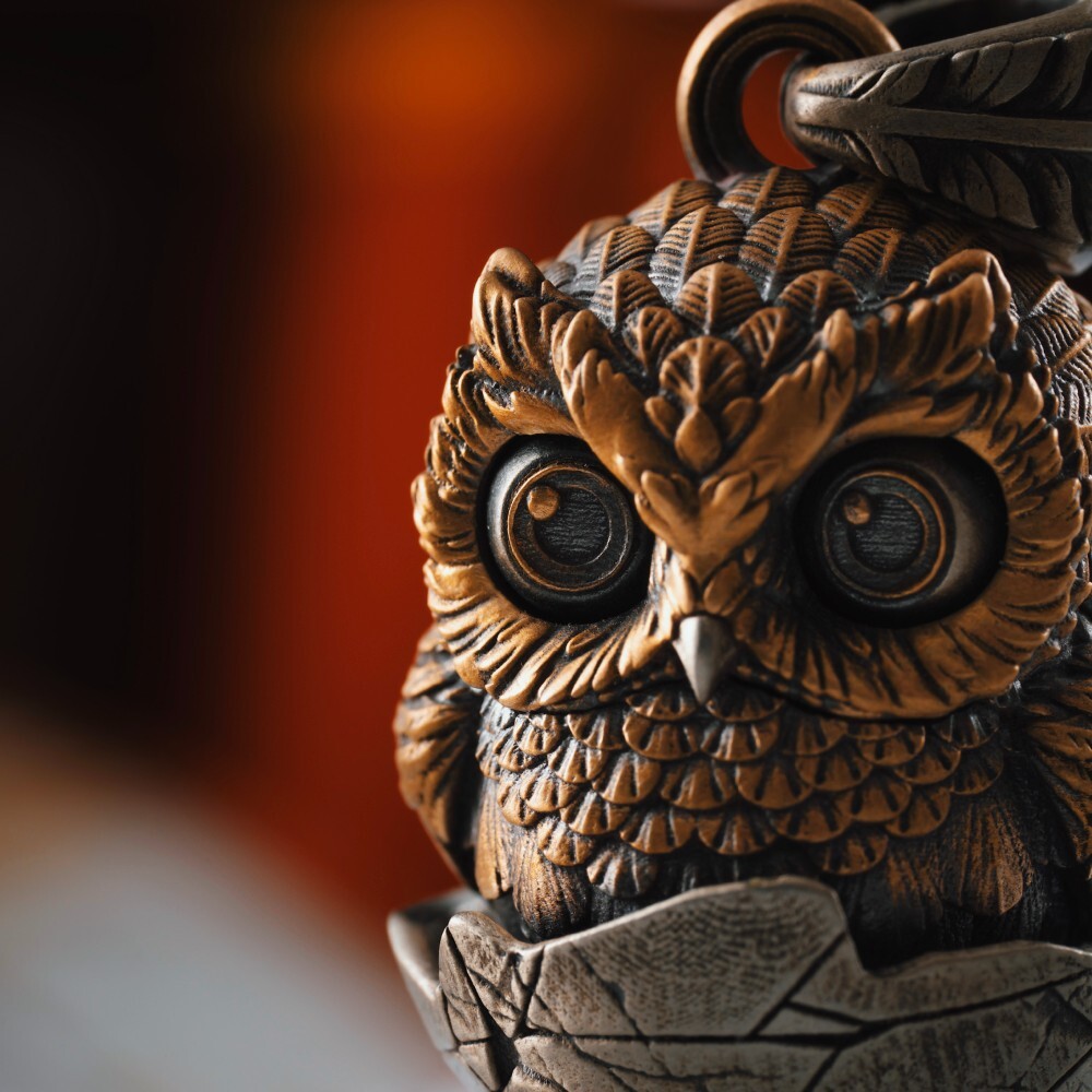 Owl Fidget Pendant for Necklace Owl Winking Pendant Jewelry Charm for Men Women