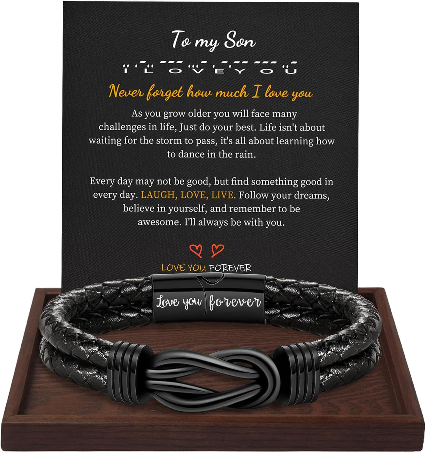Gifts for Men, Gifts for Boyfriend Leather Bracelets for Men Stocking Stuffers f