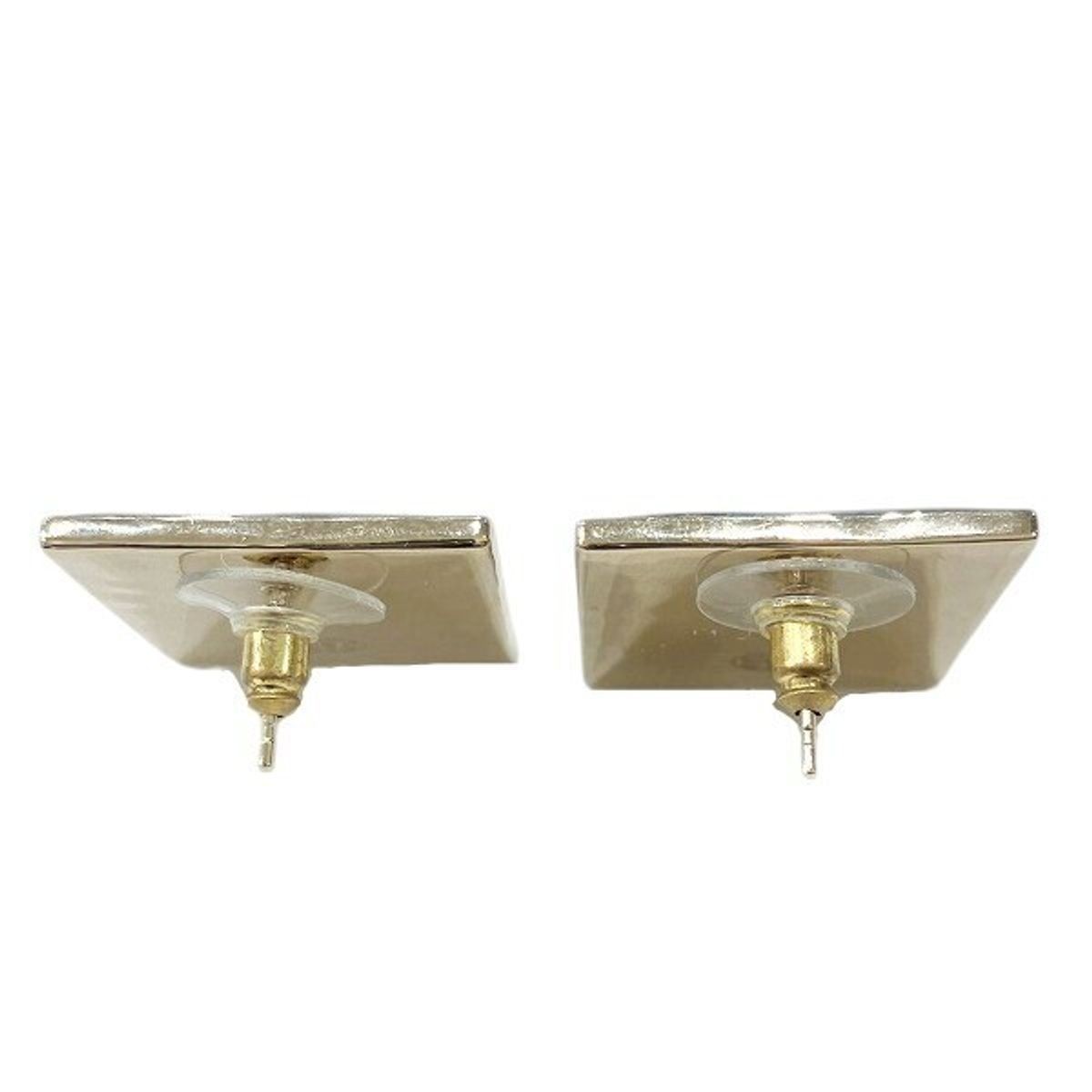 CHANEL Coco Mark Pierced Earrings Unspecified Color One Size Used