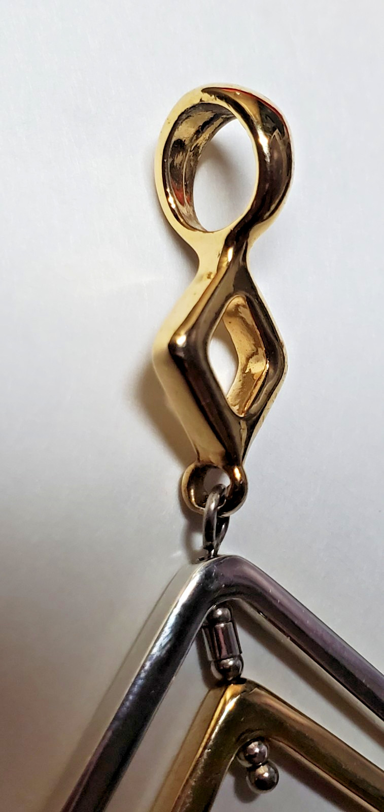 Lea Sophia Reversible Slide Pendant Only Gold tone Silver tone named Trish