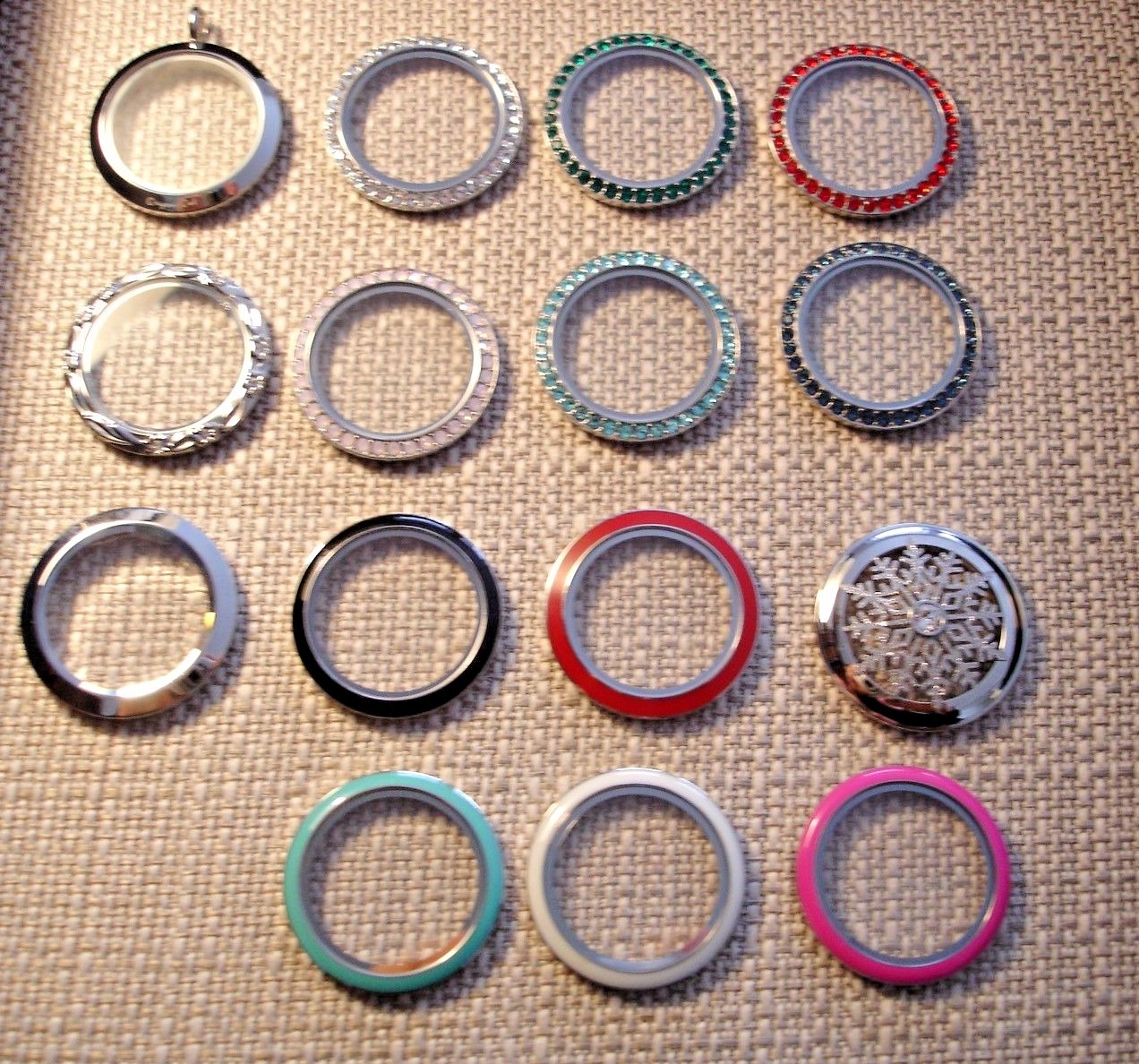 New Origami Owl Large Silver Twist Living Locket Faces and Bases FREE SHIPPING
