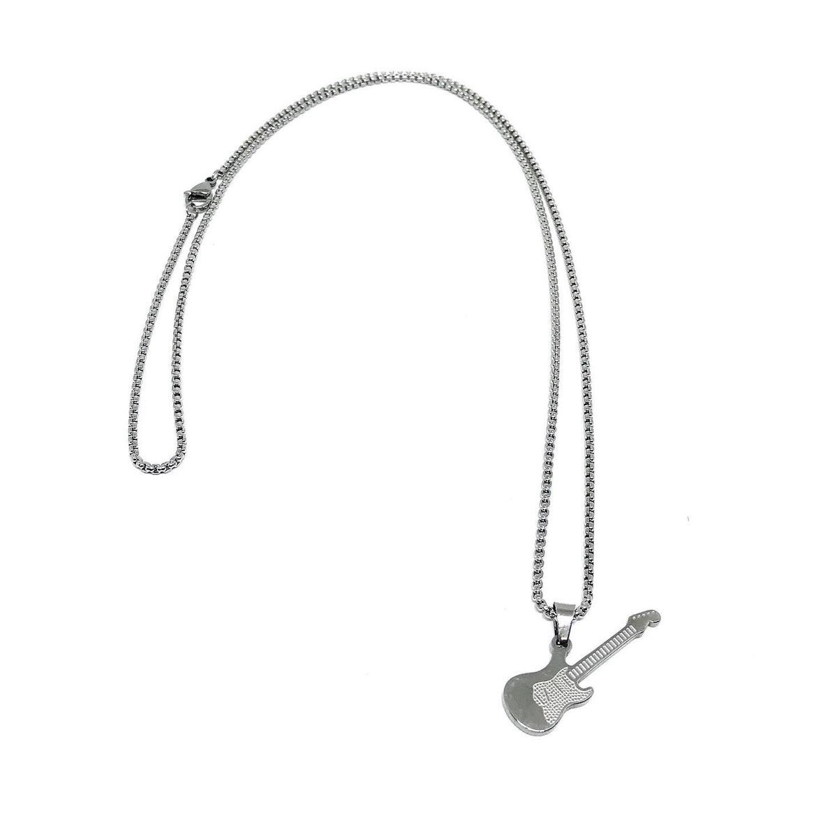 Steel Chain and Pendant Model Guitar Stylish male and female single piece