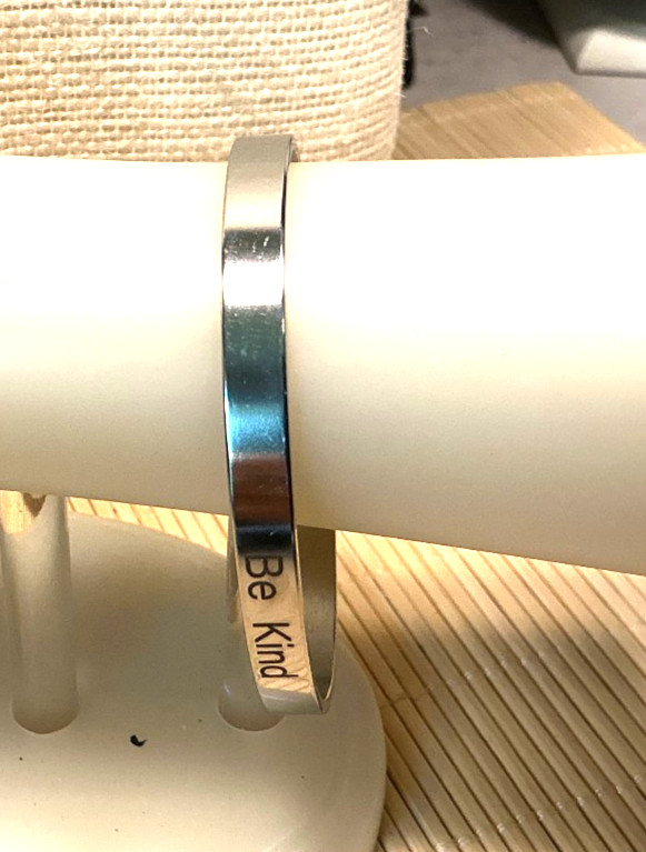 Fashion Bracelet Stainless Steel Be Kind Of A Bitch Metal Cuff Lot 102D