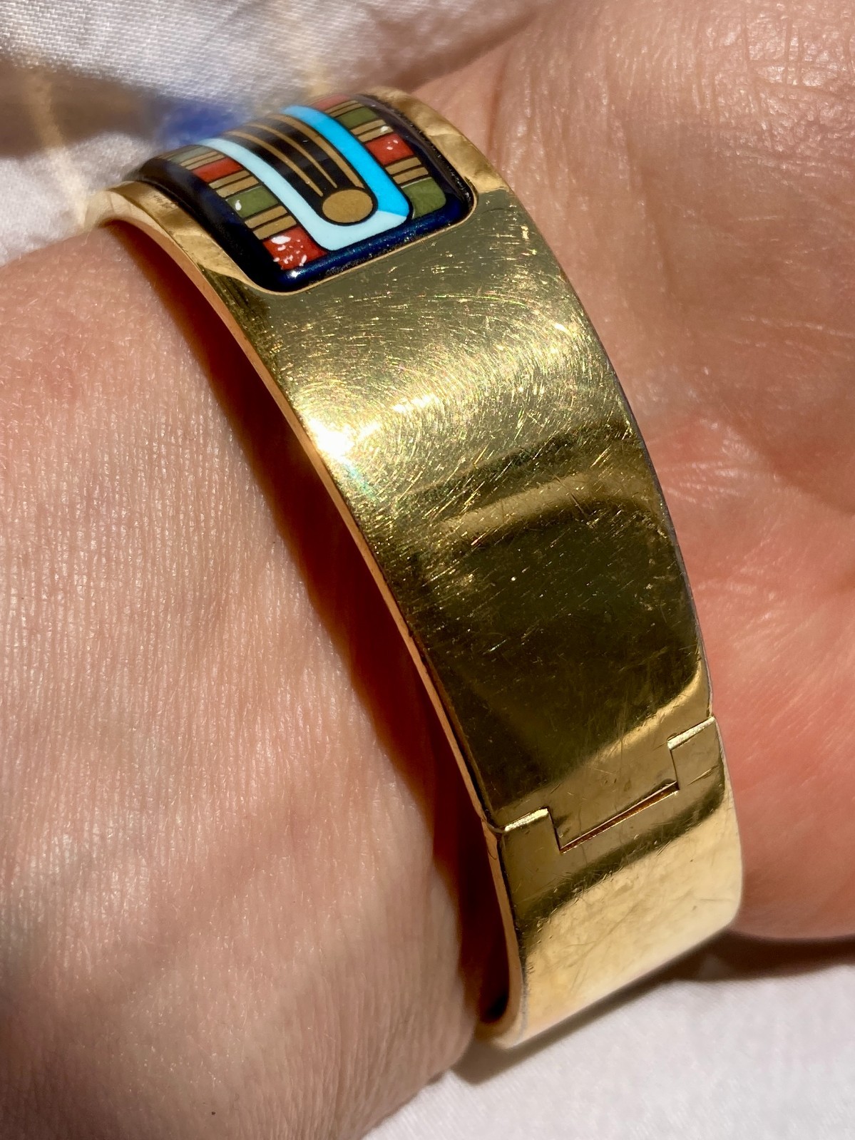 VTG Michaela Frey Team (FREYWILLE) Contessa Egyptian 🪲 Scarab Bracelet 24K