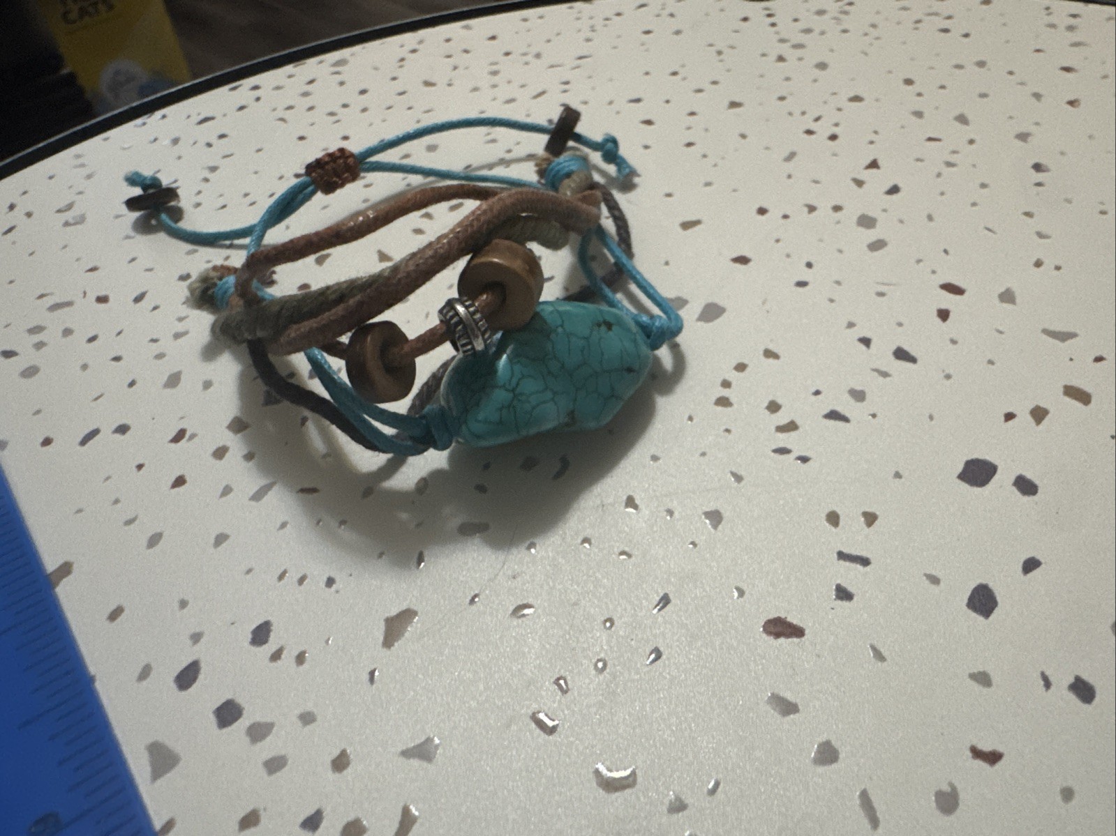 leather turquoise silver leather wrap bracelet