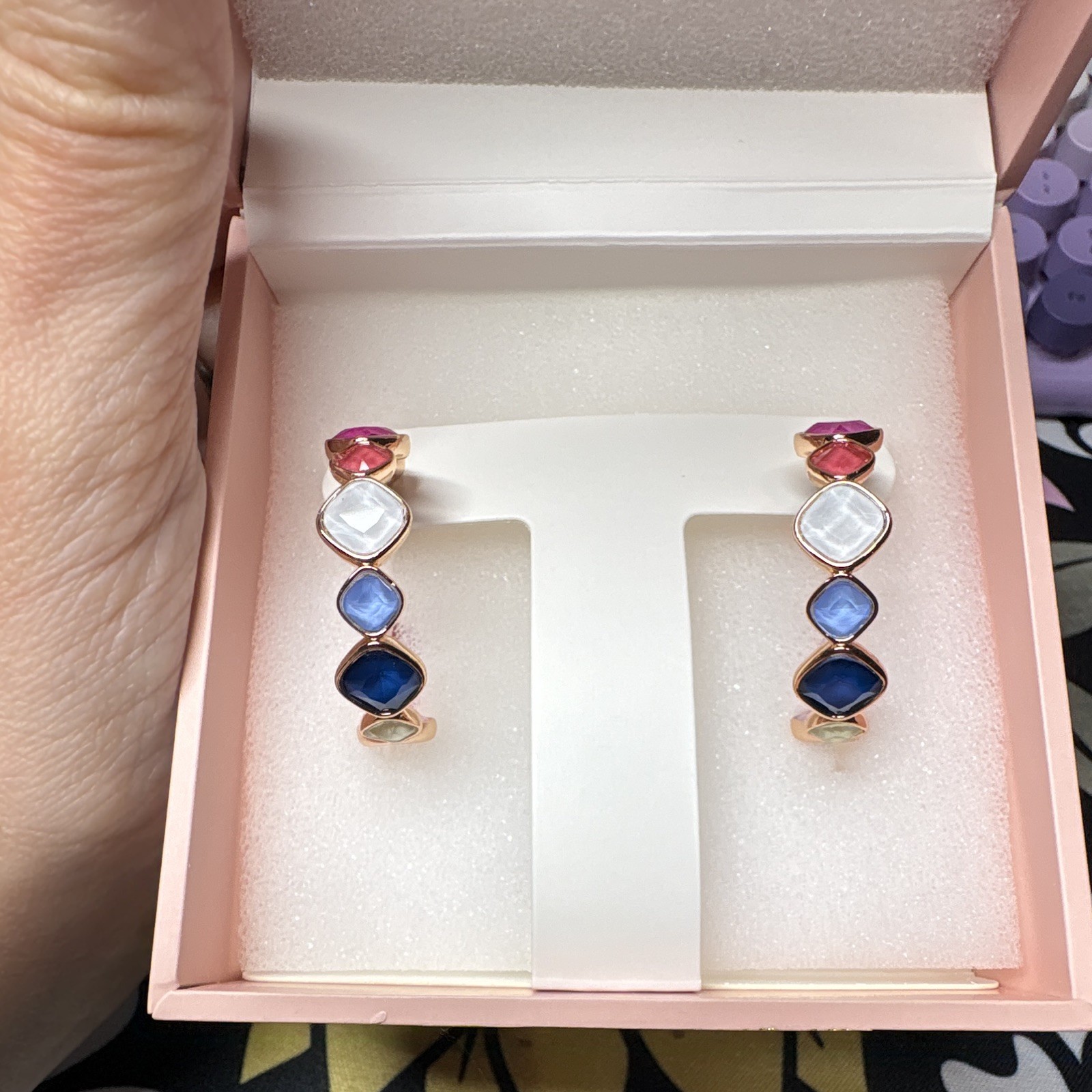 Bomb party Jewel Candy Forever Worldwide Tokyo Pop Rose Gold Plated earring