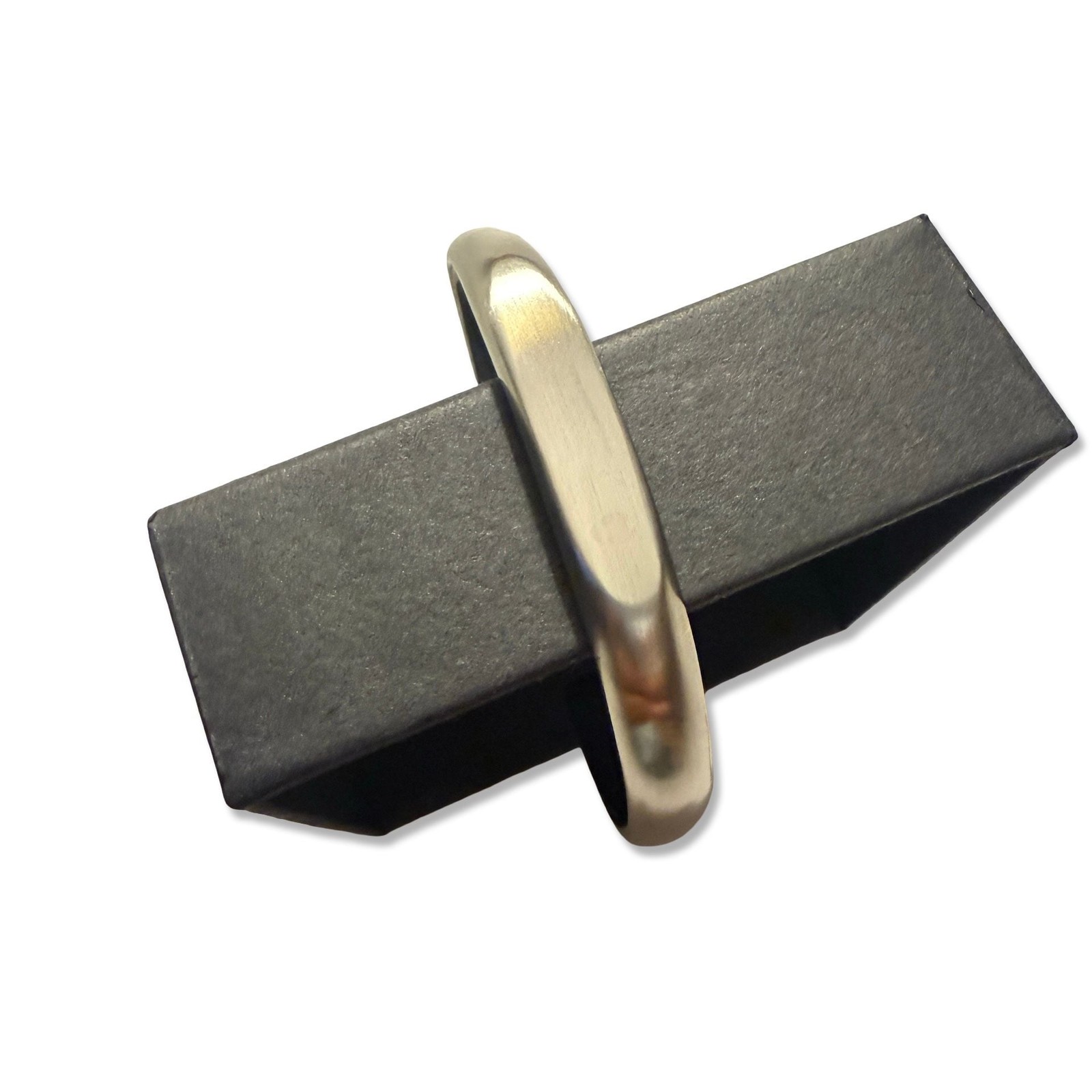 Minimalist Geometric Silver Tone Tapered Cuff Bracelet