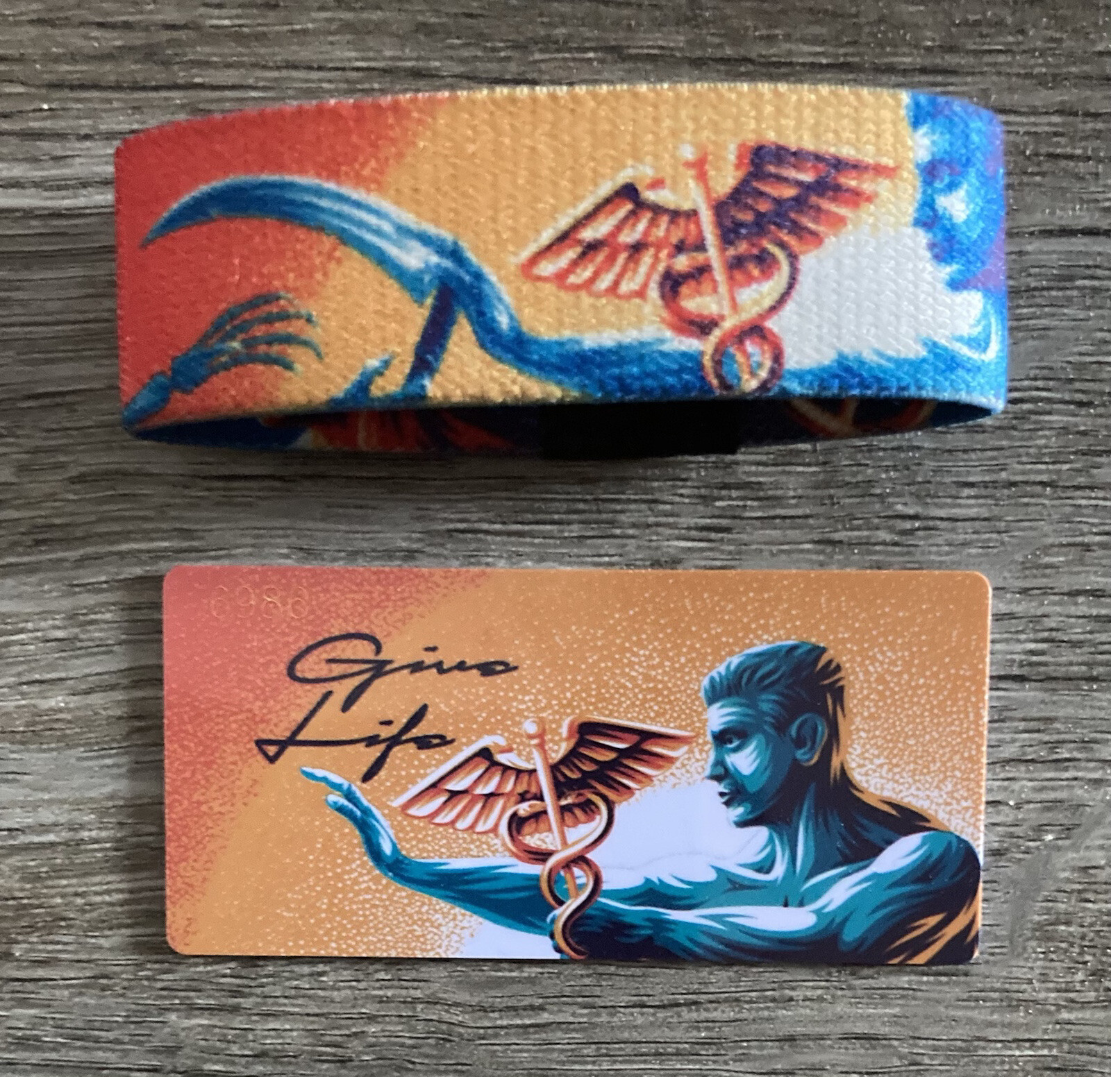 Zox Give Life Wrist Band Strap And Card. Size Small